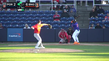 Jose Ramos homers (8) on a fly ball to center field. Eli Serrano III scores. D'Andre Smith scores.
