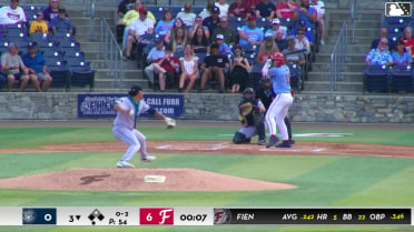 Gavin Fien strikes out swinging and Manuel Cabrera caught stealing 2nd, catcher Rylan Mills to second baseman Filippo Di Turi to catcher Rylan Mills.