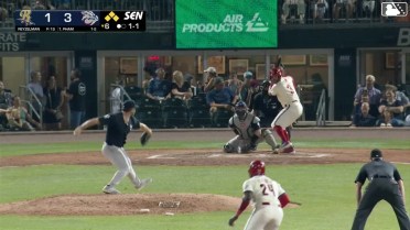 Tommy Pham hits a grand slam (7) to right center field. Dylan Moore scores. Paul McIntosh scores. Robert Moore scores.