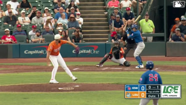 Owen Miller singles on a ground ball to shortstop Dominic Pitelli. Brett Bateman scores. Jonathon Long to 3rd.