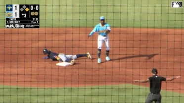 Asbel Gonzalez's 50th stolen base of the season