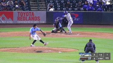 Jaron Elkins triples (1) on a fly ball to left fielder Aiden Taurek. AJ Soldra scores.