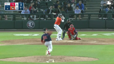 Coby Morales homers (7) on a fly ball to center field.