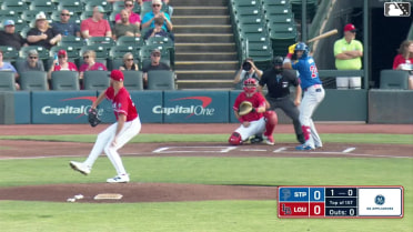 Royce Lewis homers (7) on a fly ball to left center field. Kaelen Culpepper scores.