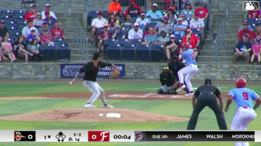 Luke Dickerson singles on a ground ball to left fielder Félix Amparo. Yeremy Cabrera scores. Luke Dickerson to 2nd.