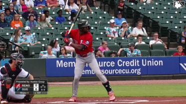 Kristian Robinson homers (14) on a fly ball to left center field.