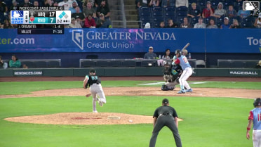 Demetrio Crisantes singles on a line drive to center fielder Drew Avans. Jesus Valdez scores. Santiago Espinal to 3rd.