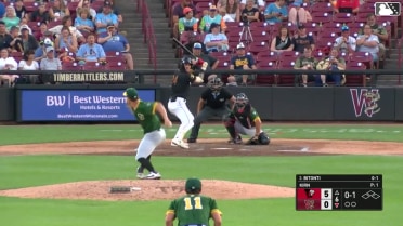 Eric Bitonti homers (16) on a fly ball to right center field.
