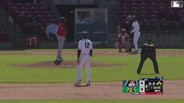 Khadim Diaw singles on a line drive to center fielder Won-Bin Cho. Marek Houston scores. Eduardo Tait to 2nd.