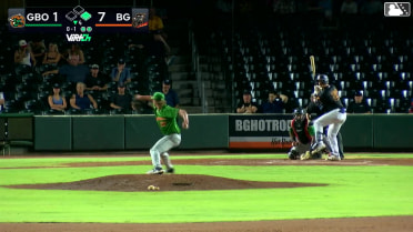 Ryan Cermak homers (1) on a fly ball to right center field. Tony Santa Maria scores.
