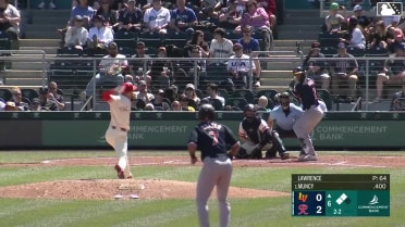Max Muncy out on a sacrifice fly to center fielder Victor Labrada. Chad Wallach scores. Colby Halter to 3rd.