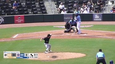 Alex Ramírez singles on a ground ball to left fielder Josh Adamczewski. Drew Bowser scores. Alex Madera to 2nd.