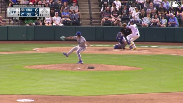 Angel Genao homers (4) on a fly ball to right center field.