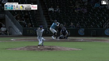 Caden Connor singles on a sharp ground ball to right fielder Homer Bush Jr. Ryan Galanie scores.