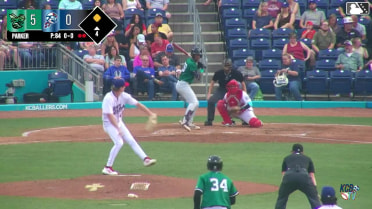 Juan Mateo singles on a ground ball to center fielder Abraham Nunez. Luis Guanipa scores.