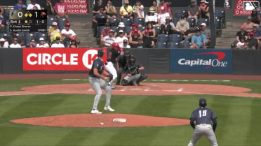 Austin Smith grounds into a double play, shortstop Kendrey Maduro to first baseman Ryan Nicholson. Ryan Sprock out at 2nd. Austin Smith out at 1st.