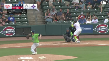Yoeilin Cespedes homers (5) on a fly ball to left center field.
