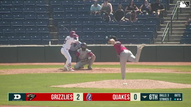 Lucas Ramirez singles on a ground ball to right fielder Derek Bernard. Hayden Alvarez scores.