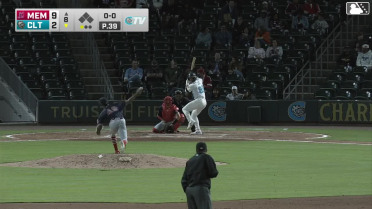 Korey Lee homers (1) on a fly ball to right center field.