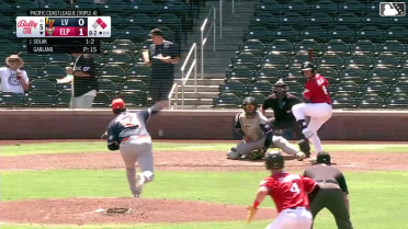 Nick Solak singles on a ground ball to center fielder Brayan Buelvas. Clay Dungan scores. Mason McCoy to 3rd.