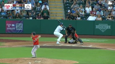 Ryan Fitzgerald homers (7) on a fly ball to right field.