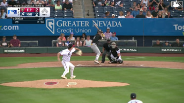 Clay Dungan homers (8) on a fly ball to left center field.