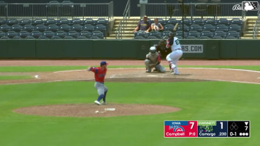 Jair Camargo homers (5) on a line drive to left field.