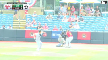 Colin Burgess singles on a soft ground ball to pitcher Bryan Mena. Colby Jones scores. Mason Guerra to 2nd.