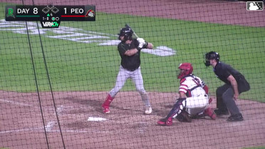 Peyton Stovall out on a sacrifice fly to center fielder Jose Cordoba. Alfredo Duno scores.