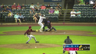 Charlie Pagliarini doubles (7) on a fly ball to center fielder Dylan Dreiling. J.T. Arruda scores. Bill Knight scores.