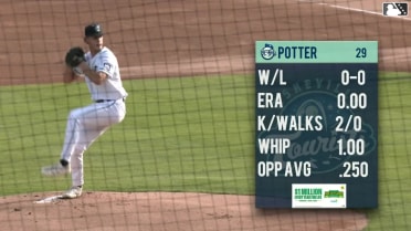 Luis Guanipa strikes out swinging.