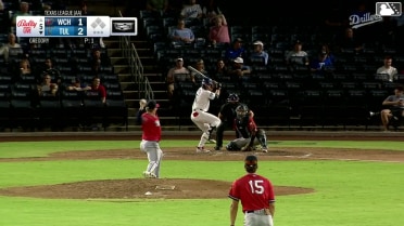 Kole Myers homers (8) on a fly ball to left field.