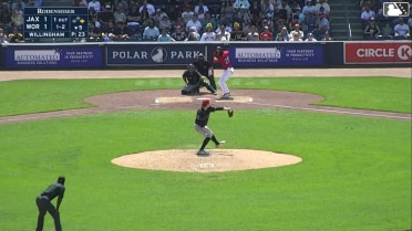 Amos Willingham In play, run(s) to Kristian Campbell