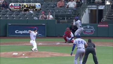 Brandt Thompson In play, out(s) to Homer Bush Jr.