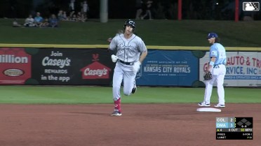 Micah Pries ties game with solo home run for Columbus