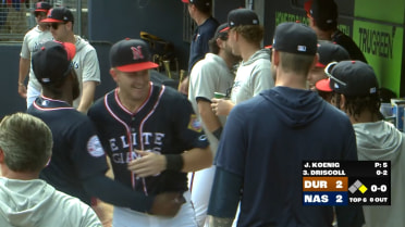 Cooper Pratt celebrates with teammates after call up
