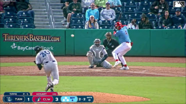 Matthew Tippie In play, run(s) to Jonathan Hogart