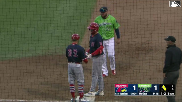 Anthony Molina In play, run(s) to Blaze Jordan