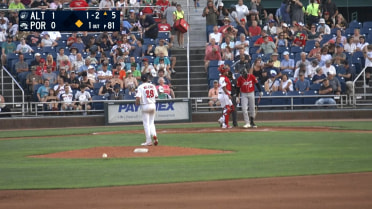 Hayden Mullins strikes out eight batters