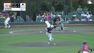 Ryan Nicholson homers (2) on a line drive to right field. Kyren Paris scores.