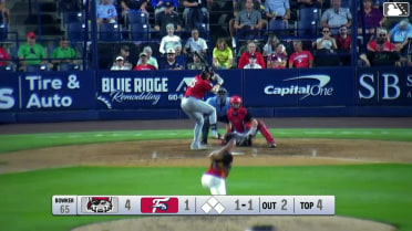 Chris Meyers homers (8) on a fly ball to right center field.
