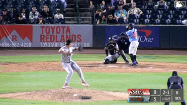 Ricardo Cova out on a sacrifice fly to right fielder George Bilecki. Dervy Ventura scores.