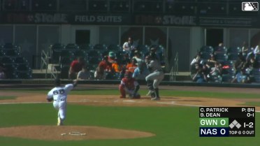 Chad Patrick strikes out his eighth batter