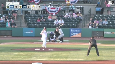 Stone Russell singles on a sharp line drive to right fielder Brailer Guerrero. Josh Hammond scores. Stone Russell out at 2nd on the throw, right fielder Brailer Guerrero to catcher Caden Bodine to shortstop Daniel Pierce.