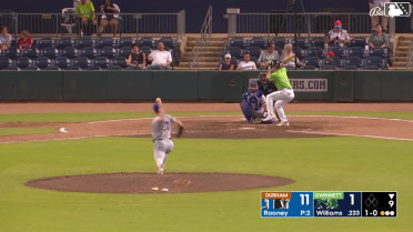 Luke Williams homers (4) on a line drive to left field.