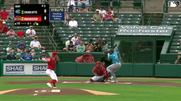 Junior Perez doubles (8) on a line drive to left fielder Phillip Glasser. Rikuu Nishida scores.