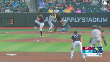 Tayden Hall singles on a ground ball to right fielder Brian Sanchez. Eric Bitonti scores. Luis Castillo to 3rd.