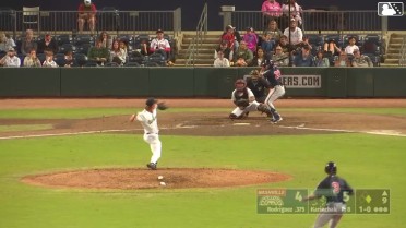 Ramón Rodríguez doubles (2) on a line drive to left fielder Ben Gamel. Jacob Hurtubise scores.