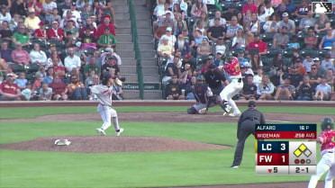 Ryan Wideman singles on a ground ball to right fielder Juneiker Caceres. Luke Cantwell scores. Justin DeCriscio scores.