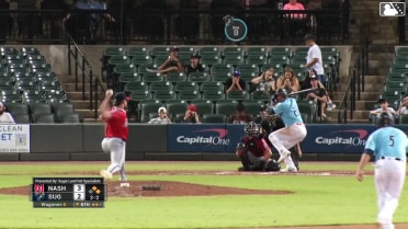 Edwin Díaz singles on a line drive to left fielder Tyler Black. Trenton Brooks scores. Raynel Delgado to 2nd.